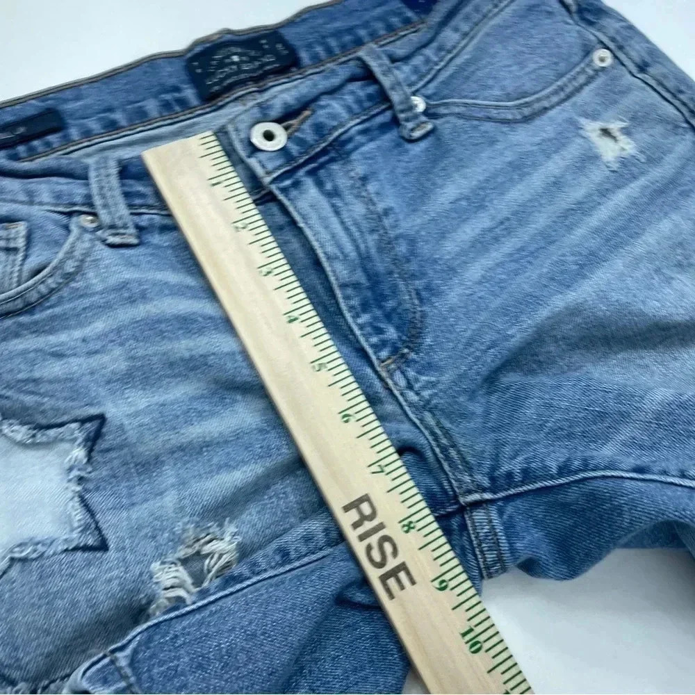 Lucky Brand jean Shorts Womens Size 2 Distressed Blue 1408 - Picture 4 of 10